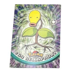 Bellsprout Pokemon Card Topps #69 TV Animation Edition Series Black Logo